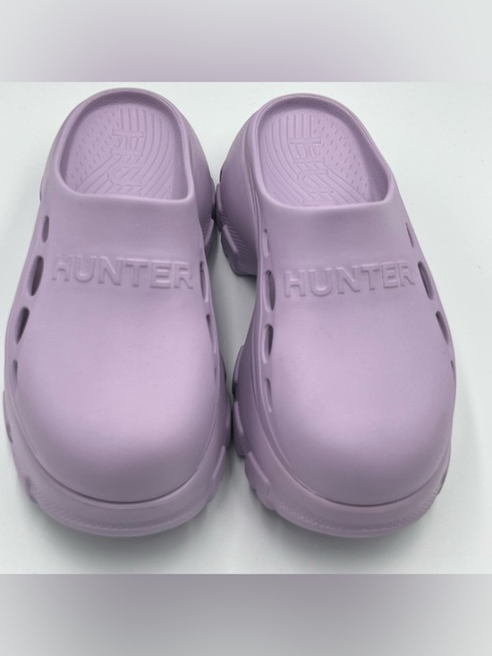 HUNTER Bryce Platform Clog Slip on Clogs Light Purple Size 8 - Picture 3 of 7